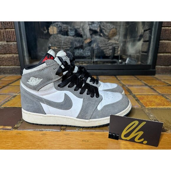 Youth 6y Air Jordan 1 Retro Washed Black Athletic Basketball Sneakers FD1437-051 - Picture 1 of 9